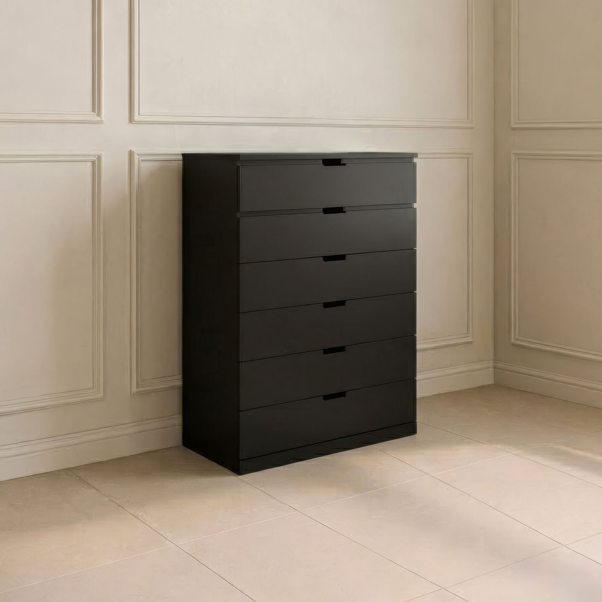 Unit Drawers, 80 × 42 × 146 cm - Black - AZ500120