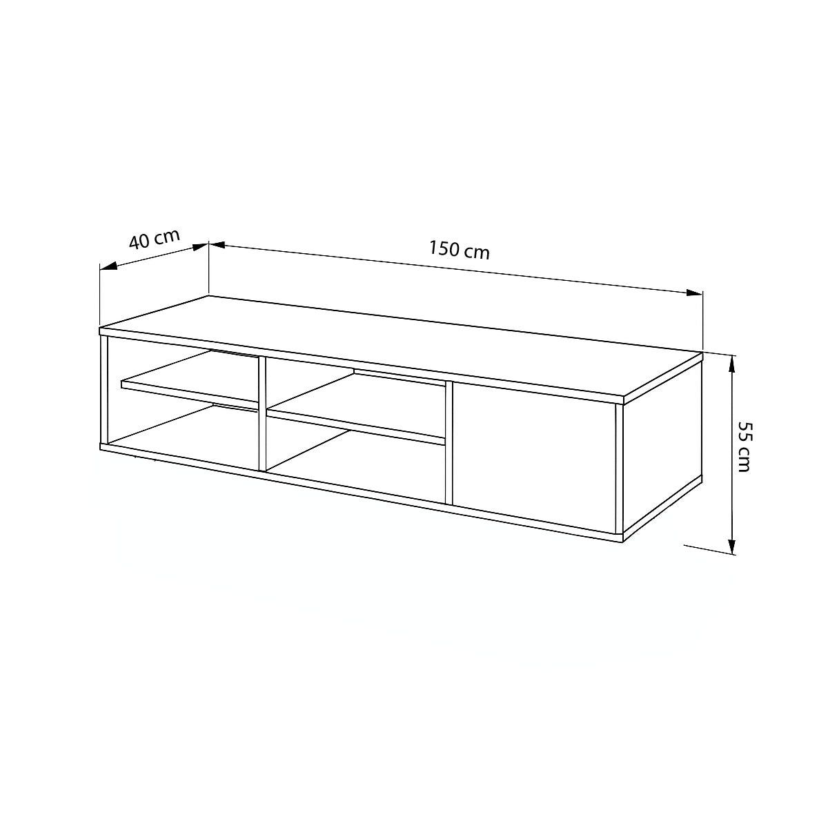 TV Table, 150 × 40 × 55 cm - MOD - AZ30042