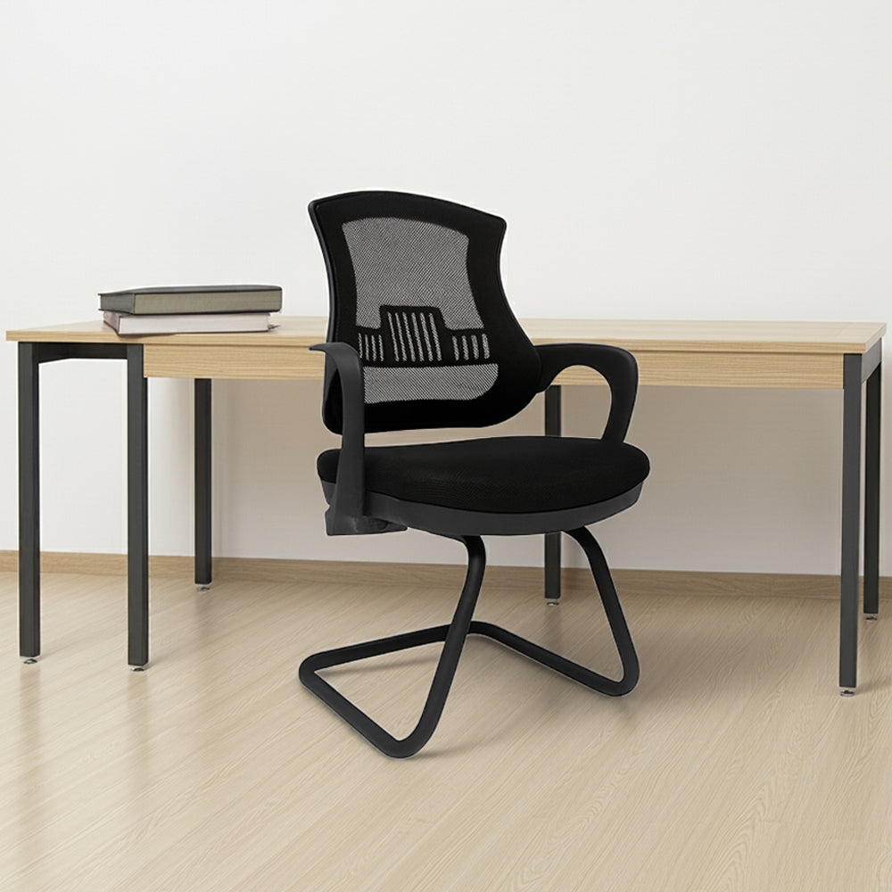 Mid Back fixed Office Chair 90*60*60 CM - Black - Elite