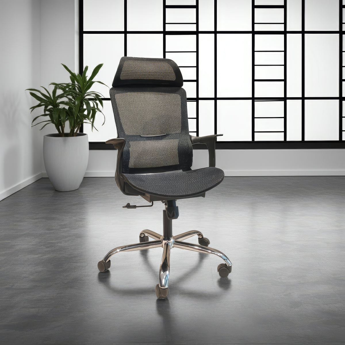 High Back Office Chair 137*60*58 cm - Black - 834A