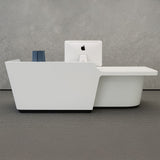 Reception Table 115 x 180 x 60 cm - White - AZ111303
