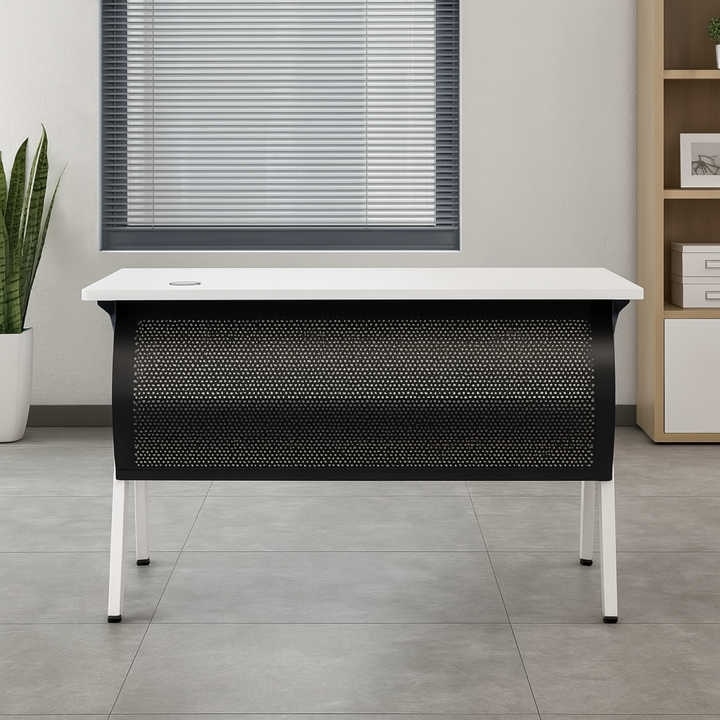desk 120*60*75 CM -black and white - AZ1263