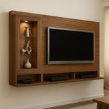 TV table 200 x 120 x 40 cm - brown - AZ111339
