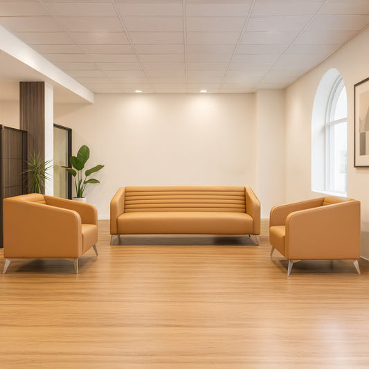 طقم كنب مكتبي – بيج – زيتون