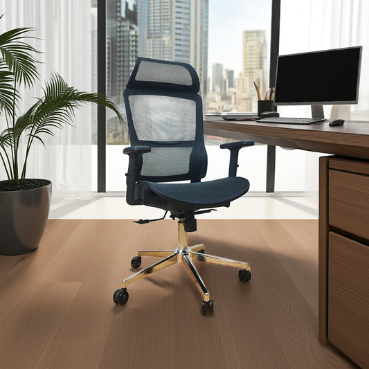 كرسي مكتب ظهر عالي 137×64×64 سم - أسود - 834 A-1