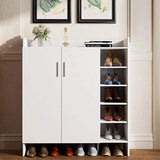 Shoe Cabinet, 100 × 32 × 120 cm - White - AZ40058