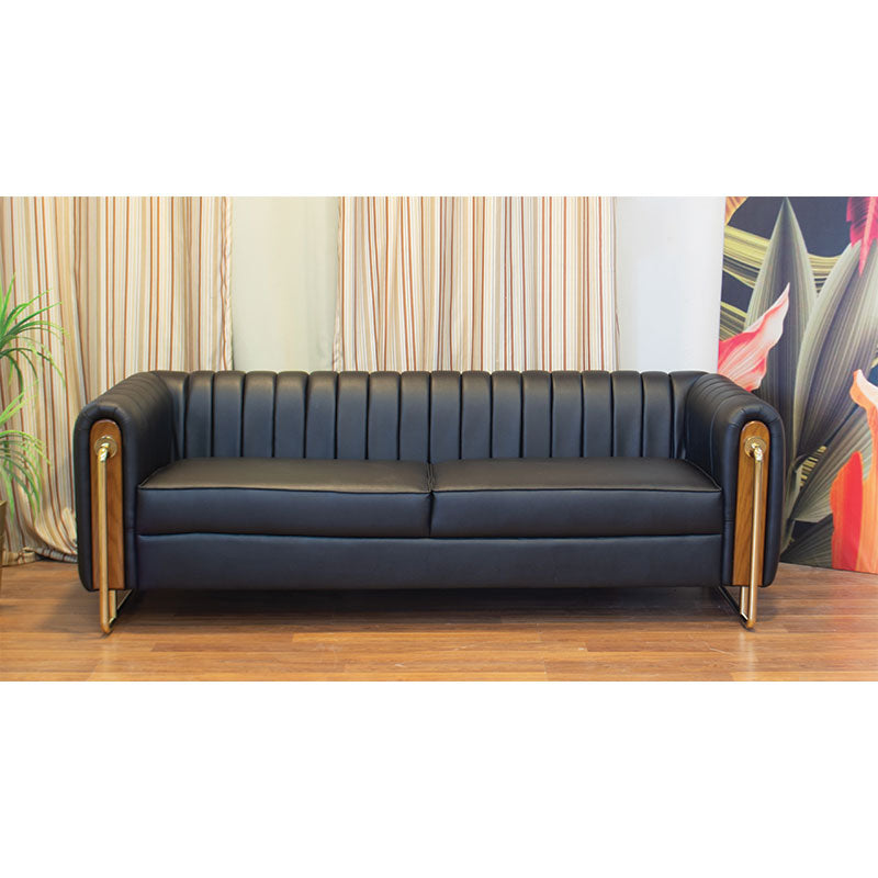 Office Sofa Set – Black - JUBAIL