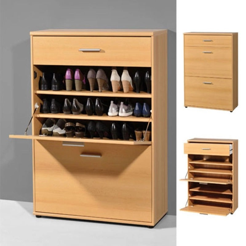 Shoe Cabinet, 120 × 35 × 90 cm - Wooden - AZ40059