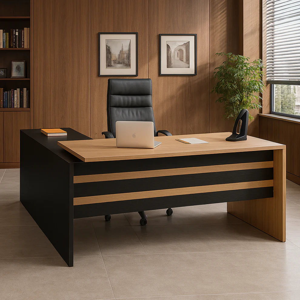 مكتب مدير 75×160×80 سم - خشبي - AZ12065