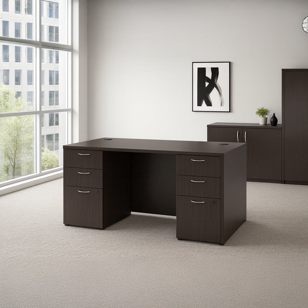Desk 75 x 200 x 80 cm - Brown - AZ11145