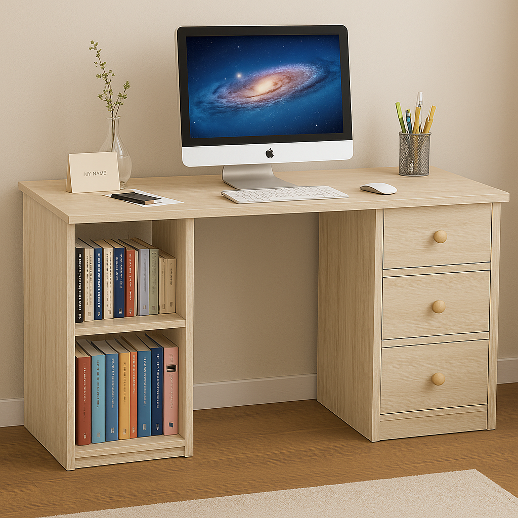 Desk 120 x 45 x 74 cm - Beige - AZ1042
