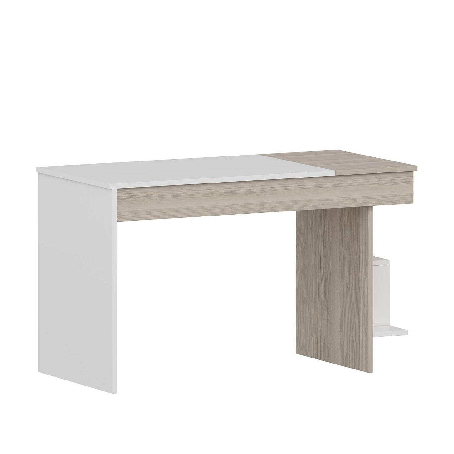 Desk 120 x60 x75 cm - wooden and white - AZ1097