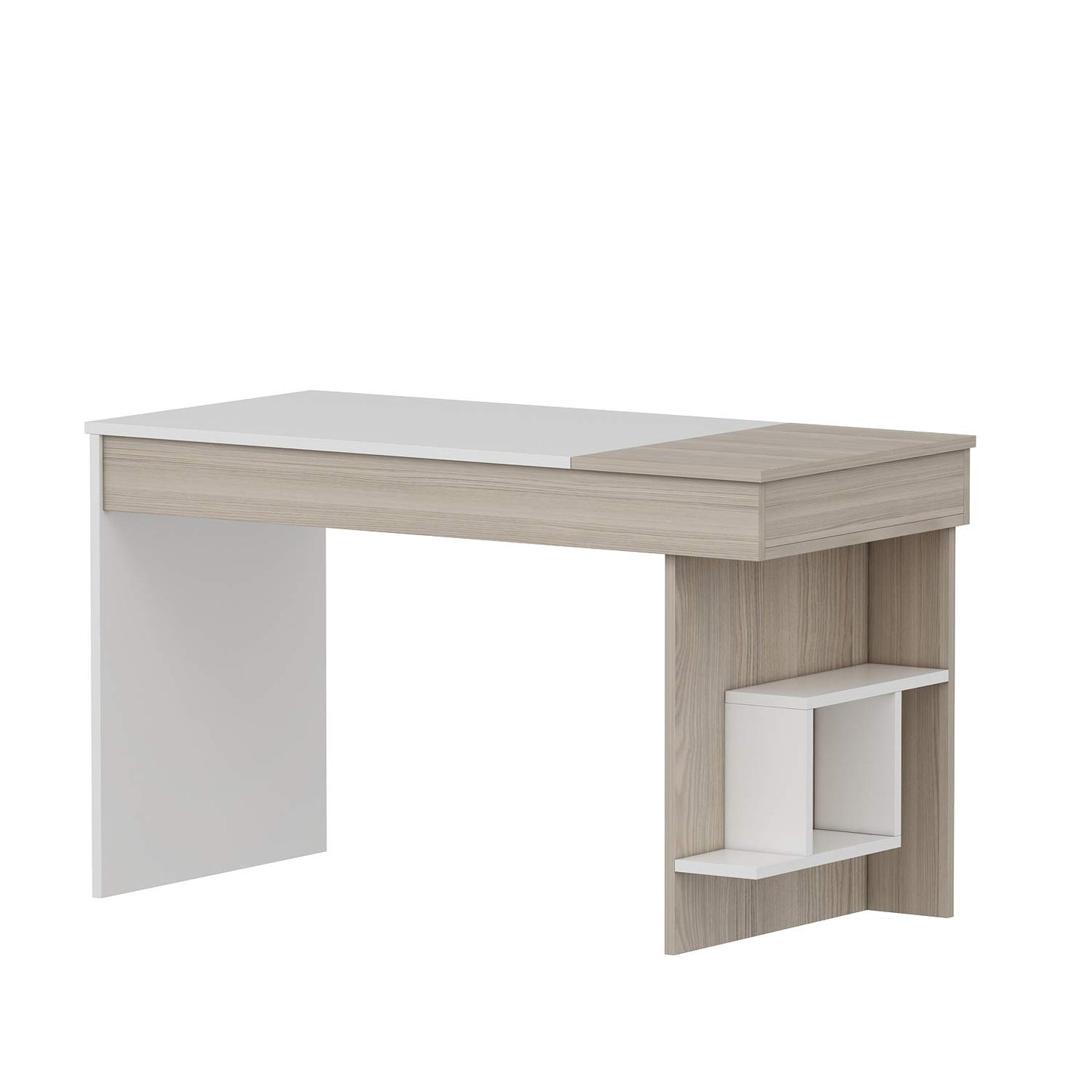 Desk 120 x60 x75 cm - wooden and white - AZ1097