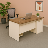 Manager's Desk 75*140*60 CM - Wooden and Beige - AZ12016