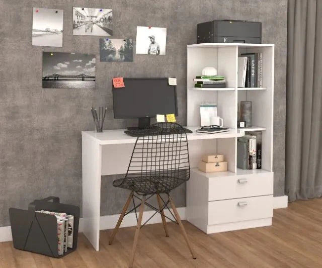 Desk 140 x 50 x 130 cm - White - AZ1008