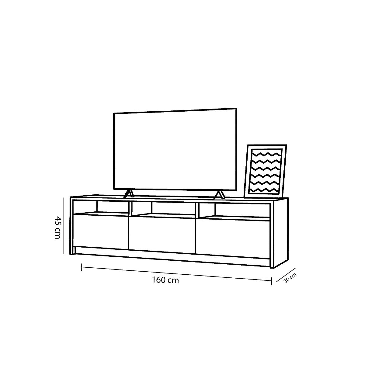 TV Table, 160 × 30 × 45 cm - MOD - AZ30064