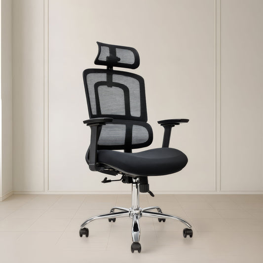 كرسي مكتب مودرن | 126×65×70 سم | أسود | S-008