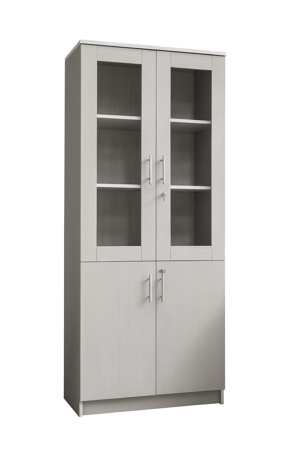 Bookcase 2 Doors - 200×80×40 cm – Gray – AZ50033