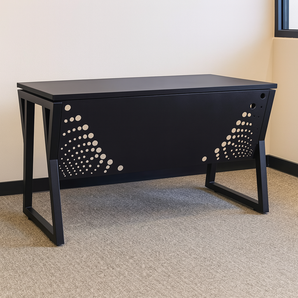 Desk 120 x 60 x 75 CM - Wooden and Black - AZ1260