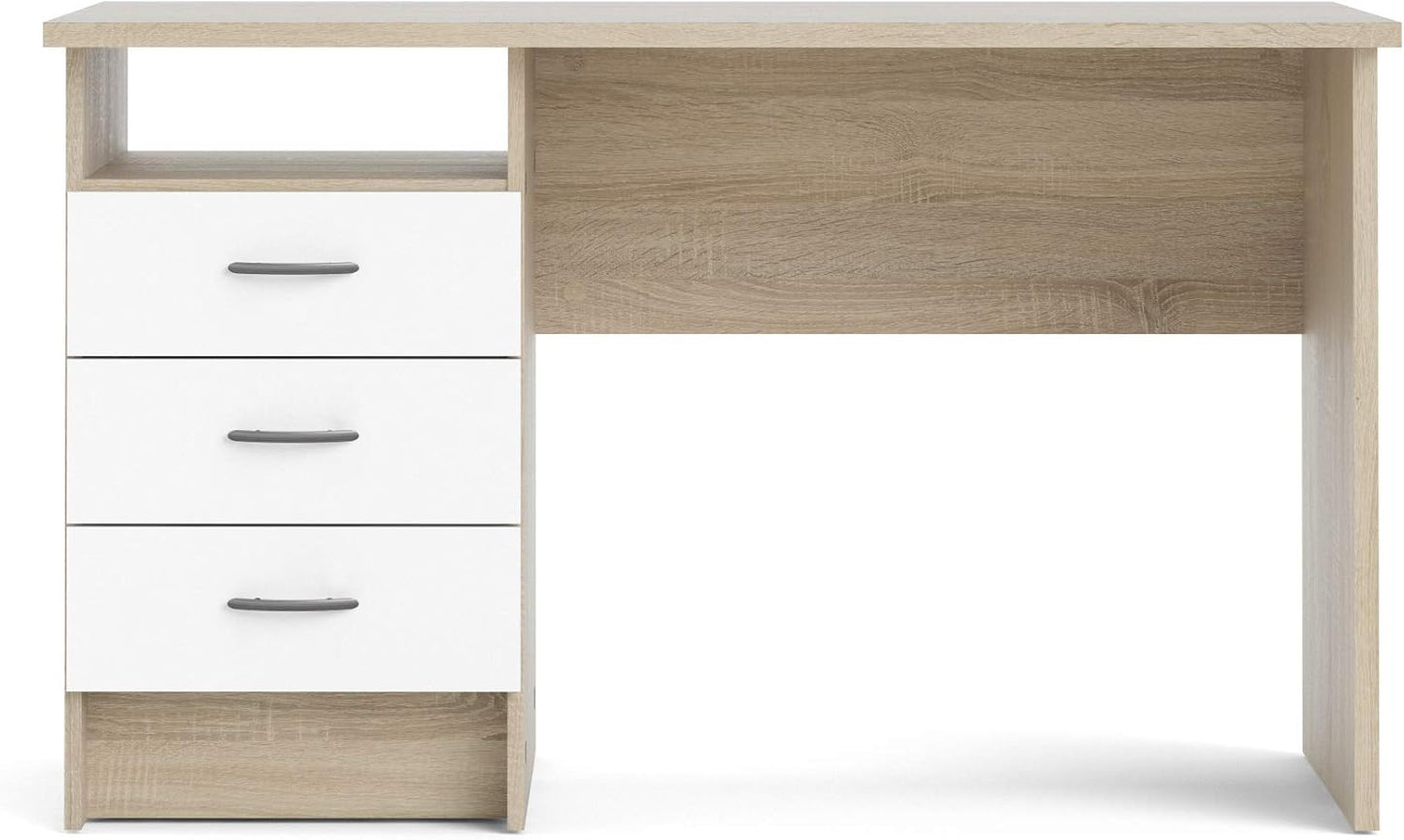 Desk 120 x 60 x 75 cm - Beige and White - AZ1070