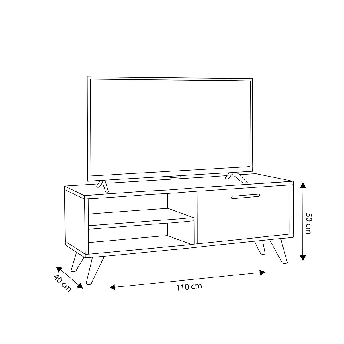 TV Table, 110 × 40 × 50 cm - MOD - AZ30074