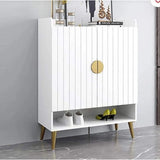 Shoe Cabinet, 80 × 35 × 110 cm - White - AZ4007