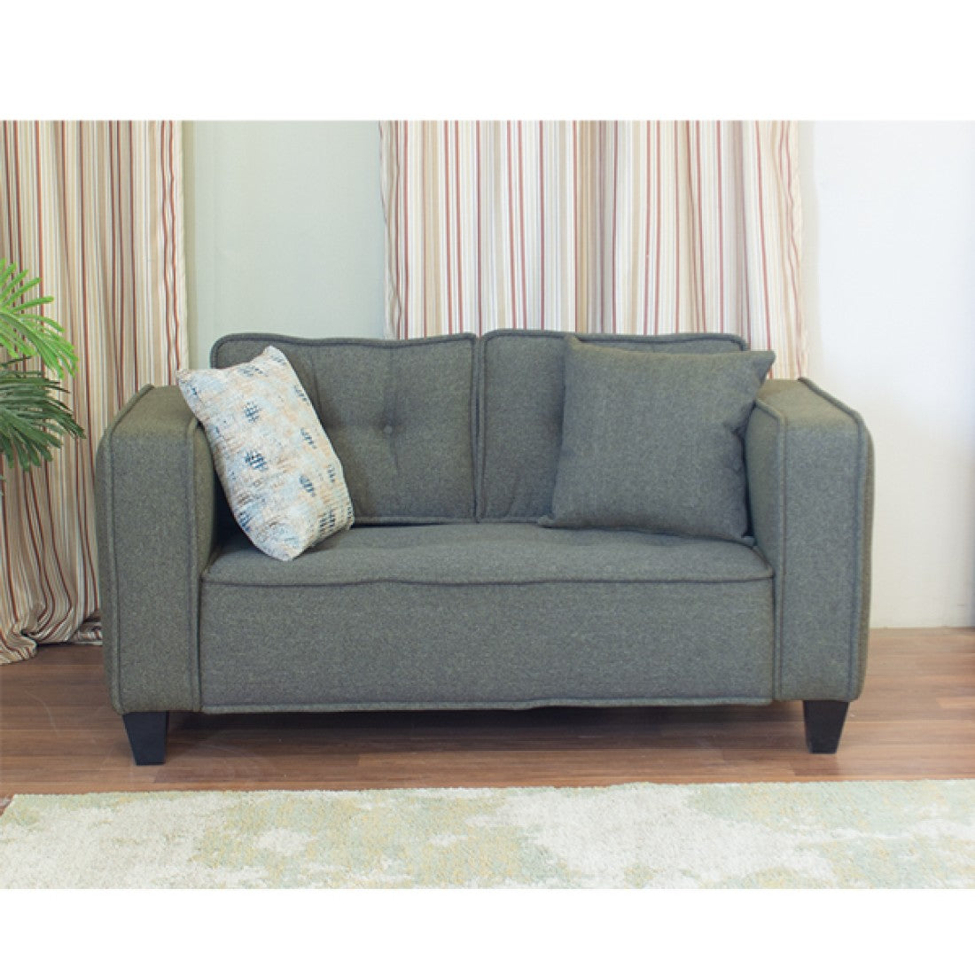 Modern Sofa Piece (Beech Wood, Pine, Plywood) – Dark Gray – Marassi