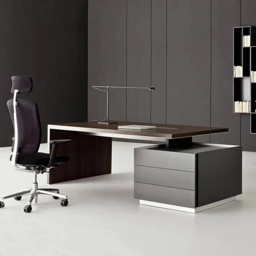 Manager's desk 180*160*80 CM - black- AZ1267