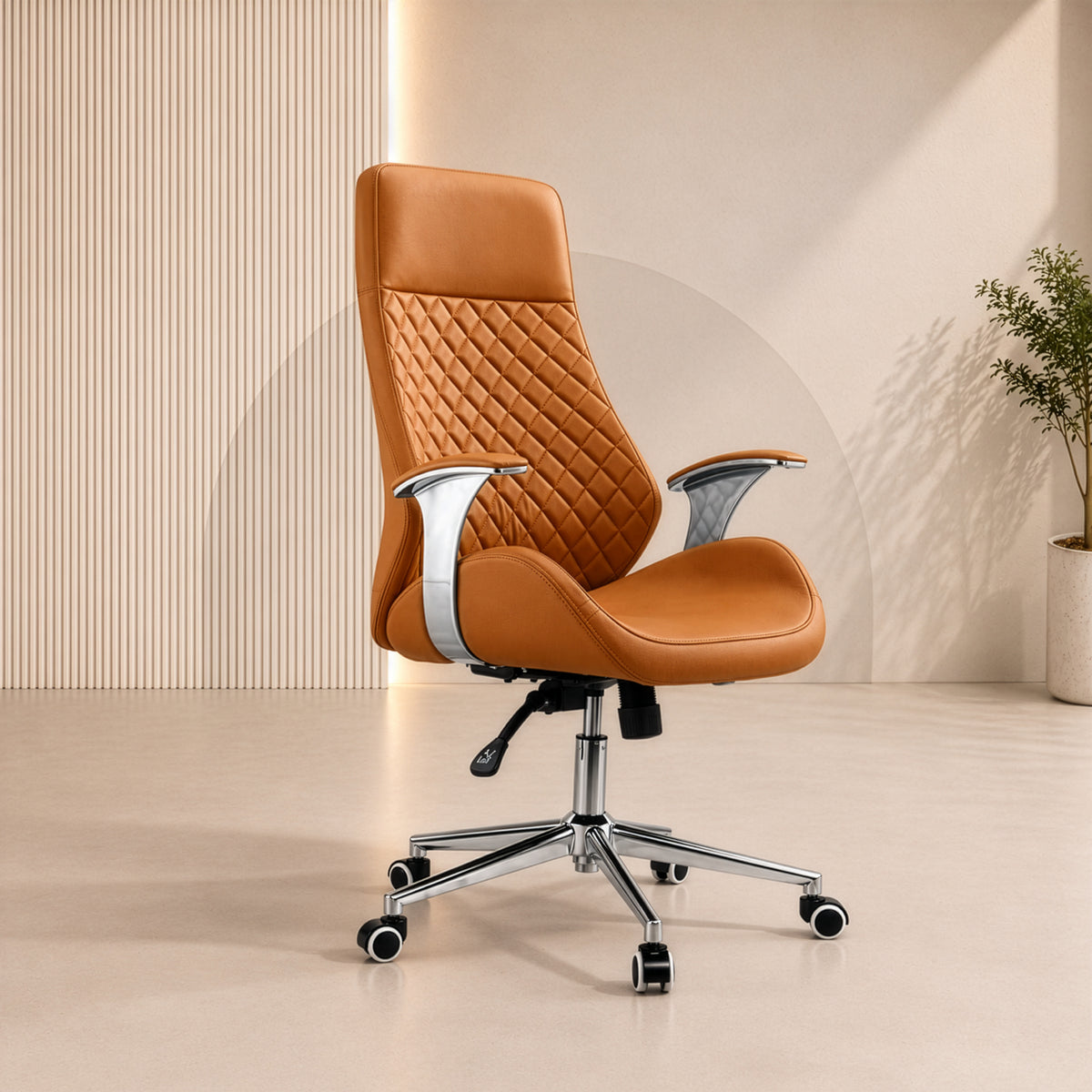 High back office chair 122*65*66 CM - Brown - GL-305