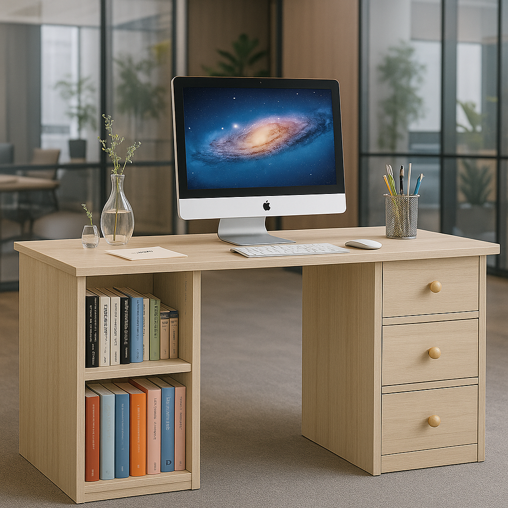 Desk 120 x 45 x 74 cm - Beige - AZ1042