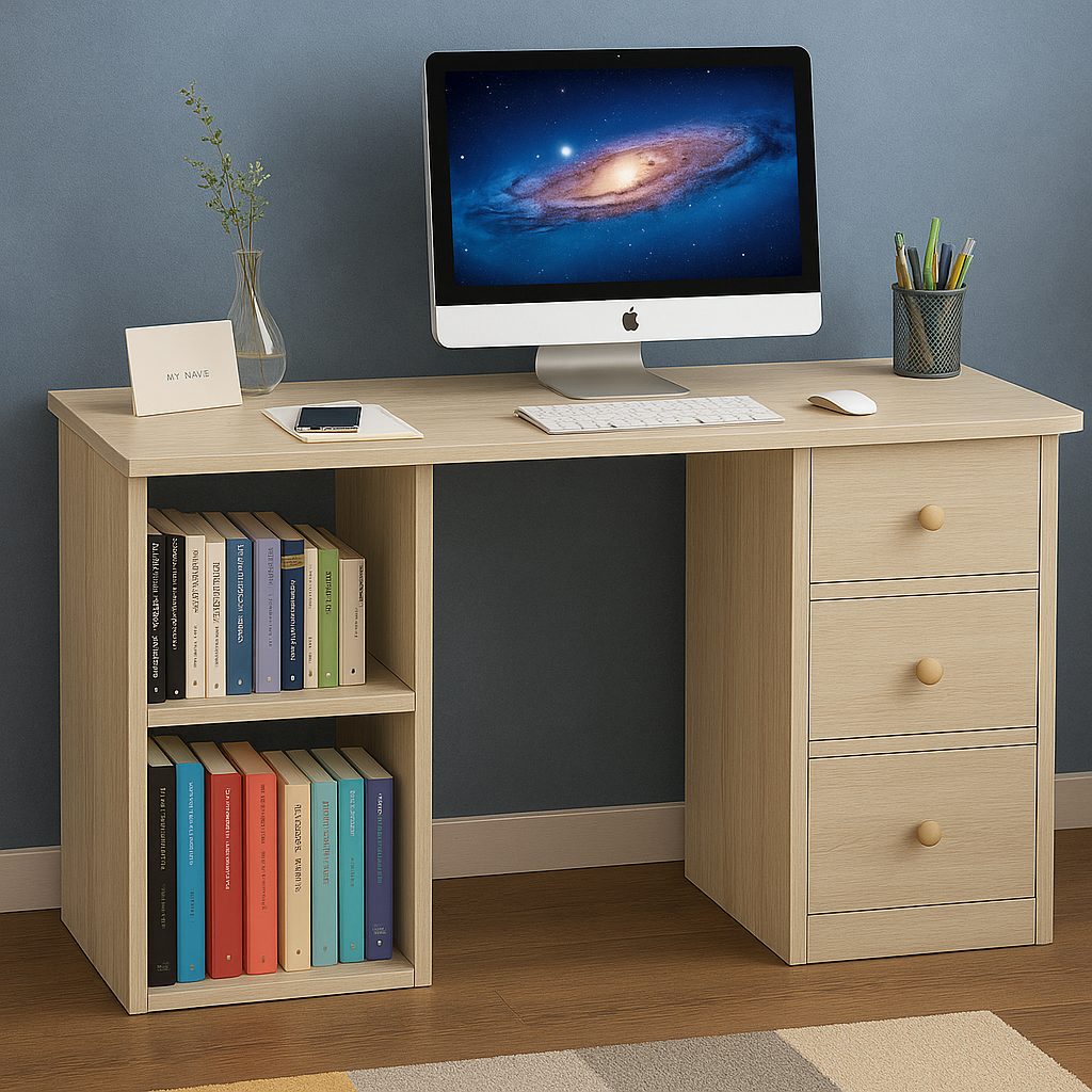Desk 120 x 45 x 74 cm - Beige - AZ1042