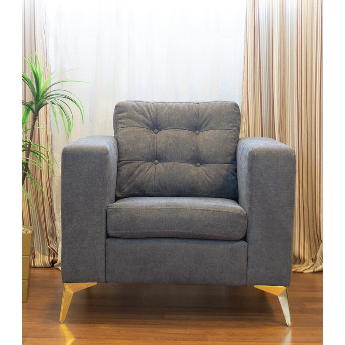 Armchair (Beech Wood, Pine, Plywood) – Color: Dark Gray – izel