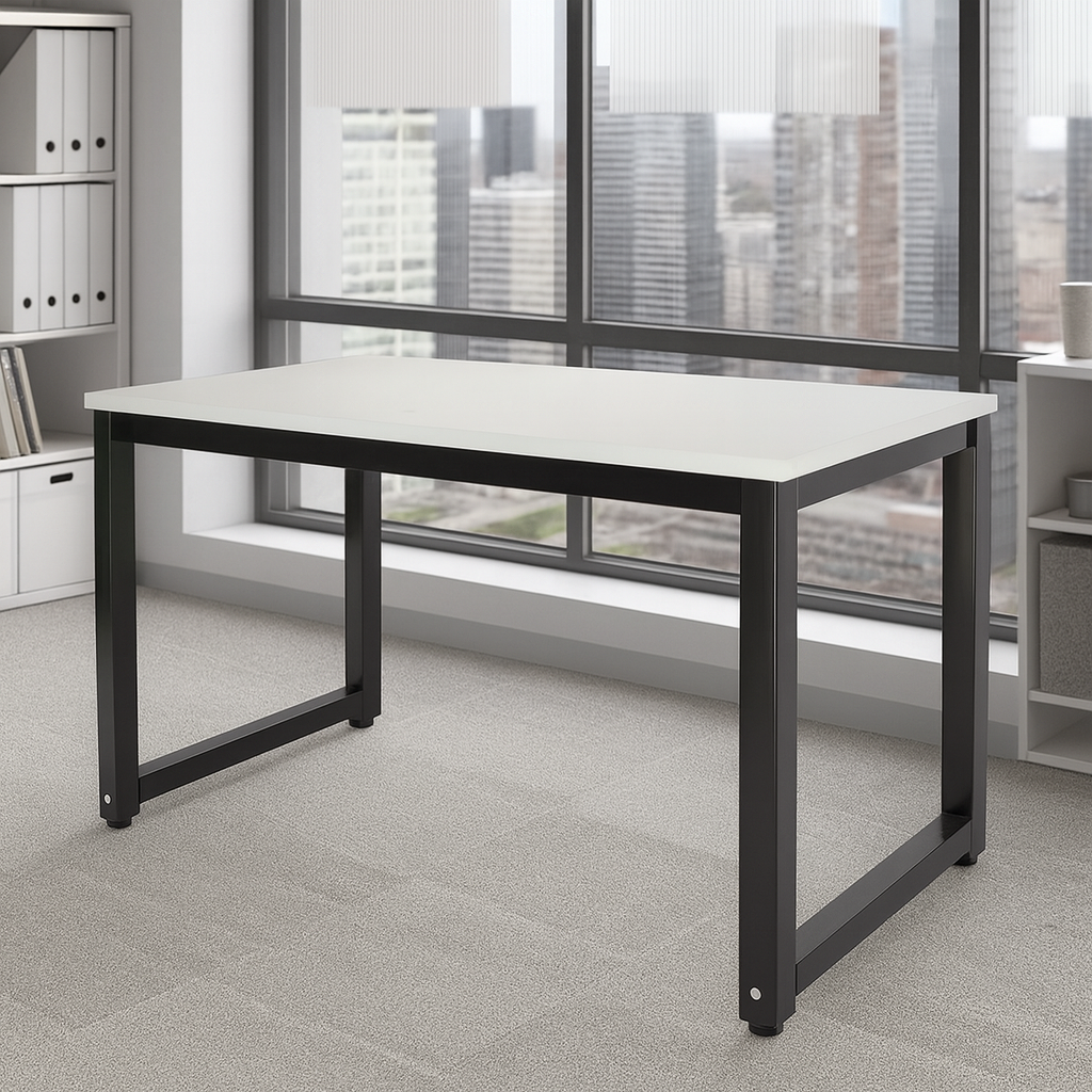 Desk 75 x 220 x 80 cm - White - AZ11174