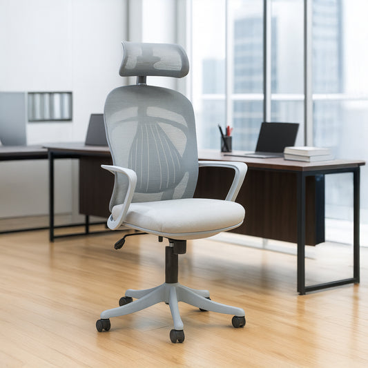 كرسي مكتب مودرن 129×61×62 سم - رمادي - A809-2