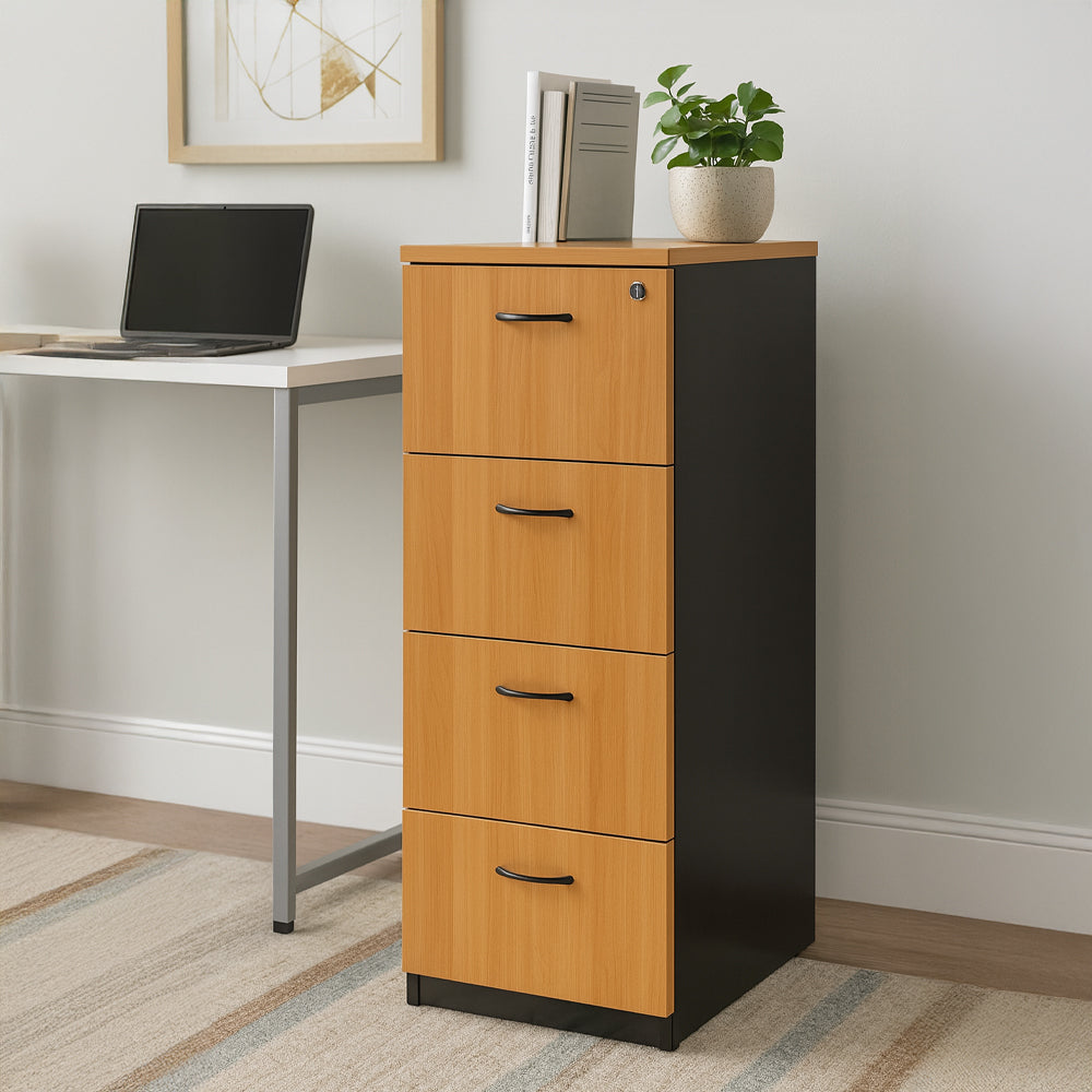 Unit drawer, 135 x 50 x 50 cm - Wooden & black & white- AZ111259