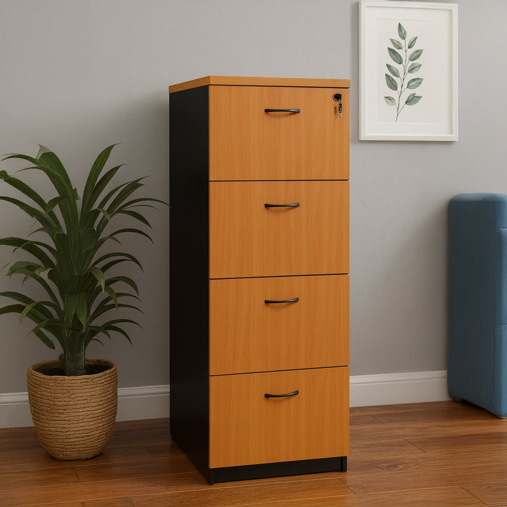 Unit drawer, 135 x 50 x 50 cm - Wooden & black & white- AZ111259
