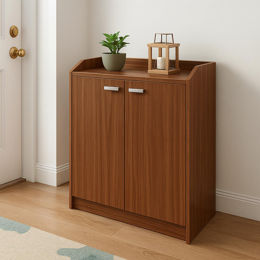 Shoe cabinet 80 x 40 x 90 cm - Brown - AZ111316