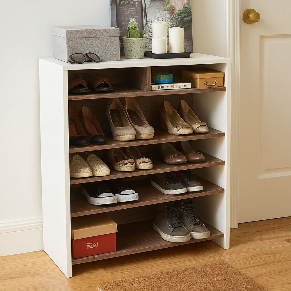Shoe Cabinet, 80 × 30 × 110 cm - White - AZ40015