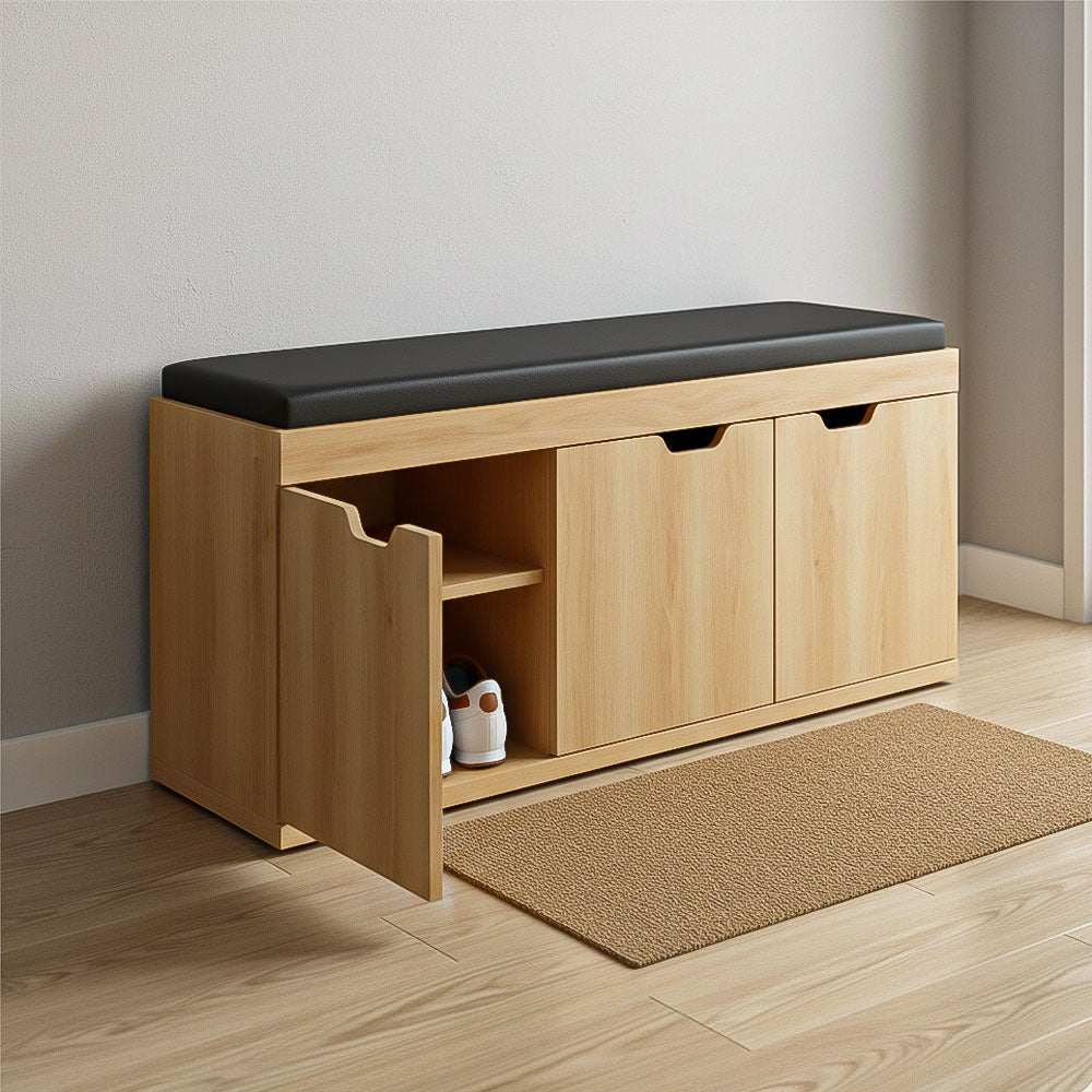 Shoe Cabinet, 120 × 35 × 50 cm - Wooden - AZ40017
