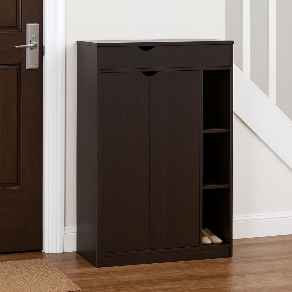 Shoe Cabinet, 80 × 40 × 120 cm - Brown - AZ40043