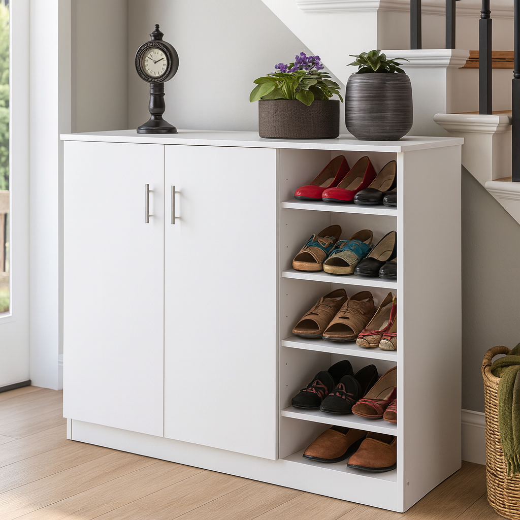 Shoe Cabinet, 100 × 38 × 100 cm - white - AZ4005