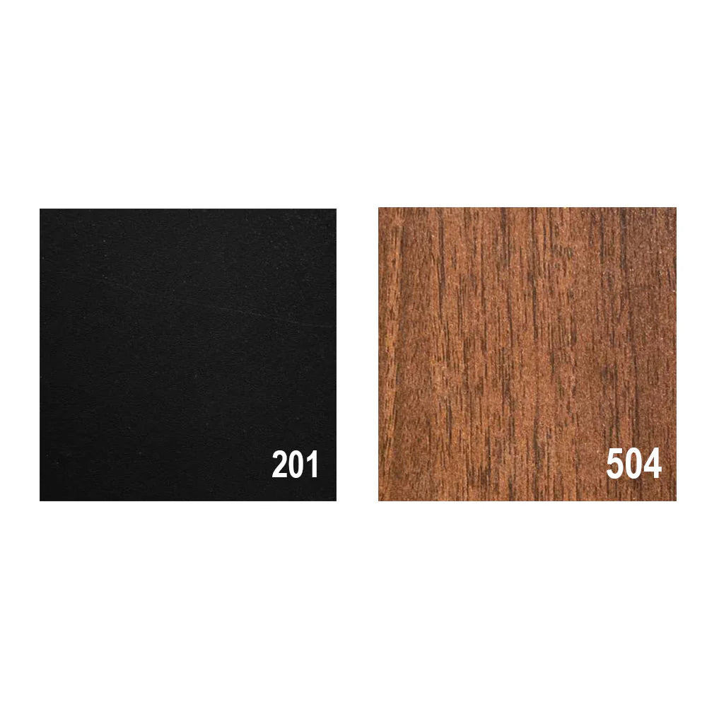 مكتب 180×160×75 سم + سايد + وحدة أدراج متصلة – بني وأسود – AZ50005