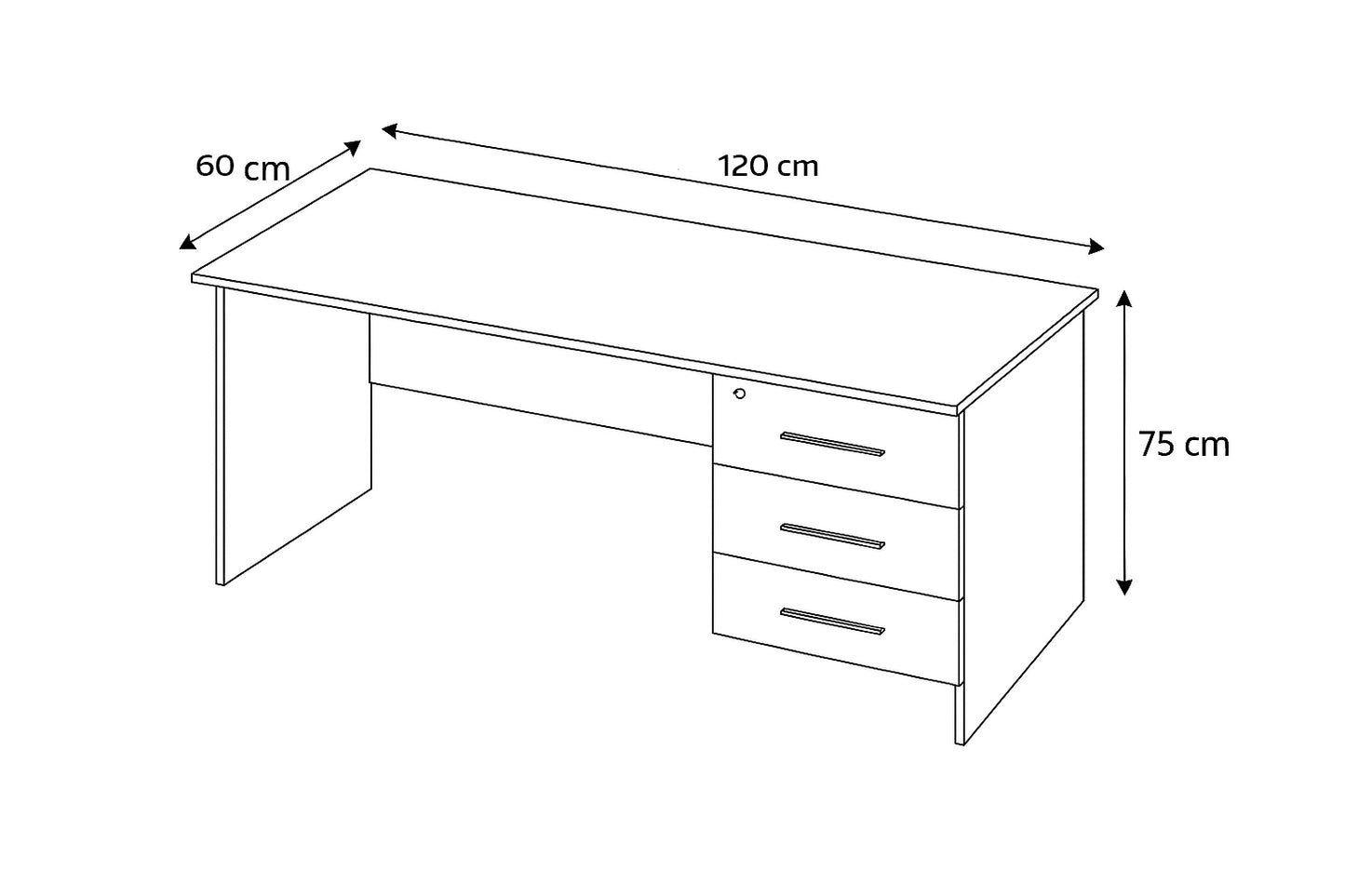 مكتب 120×60×75 سم - خشبي - AZ50010