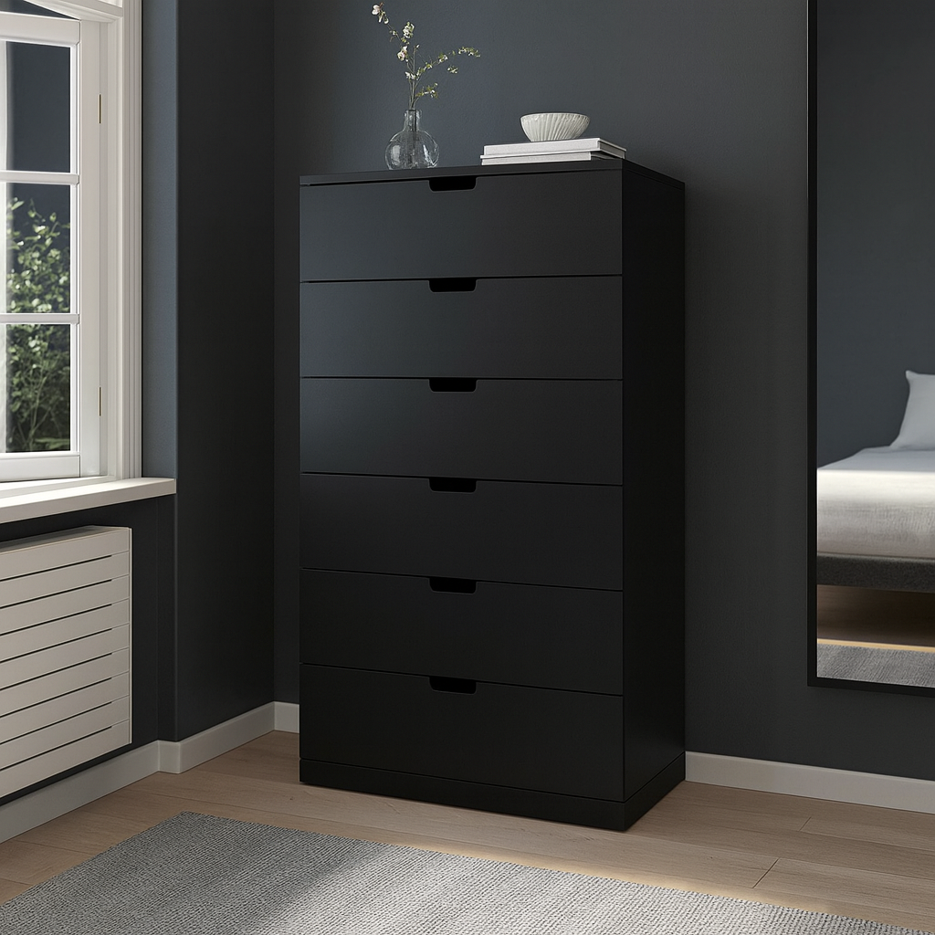 Unit Drawers, 146 × 42 × 80 cm - Black - AZ500120