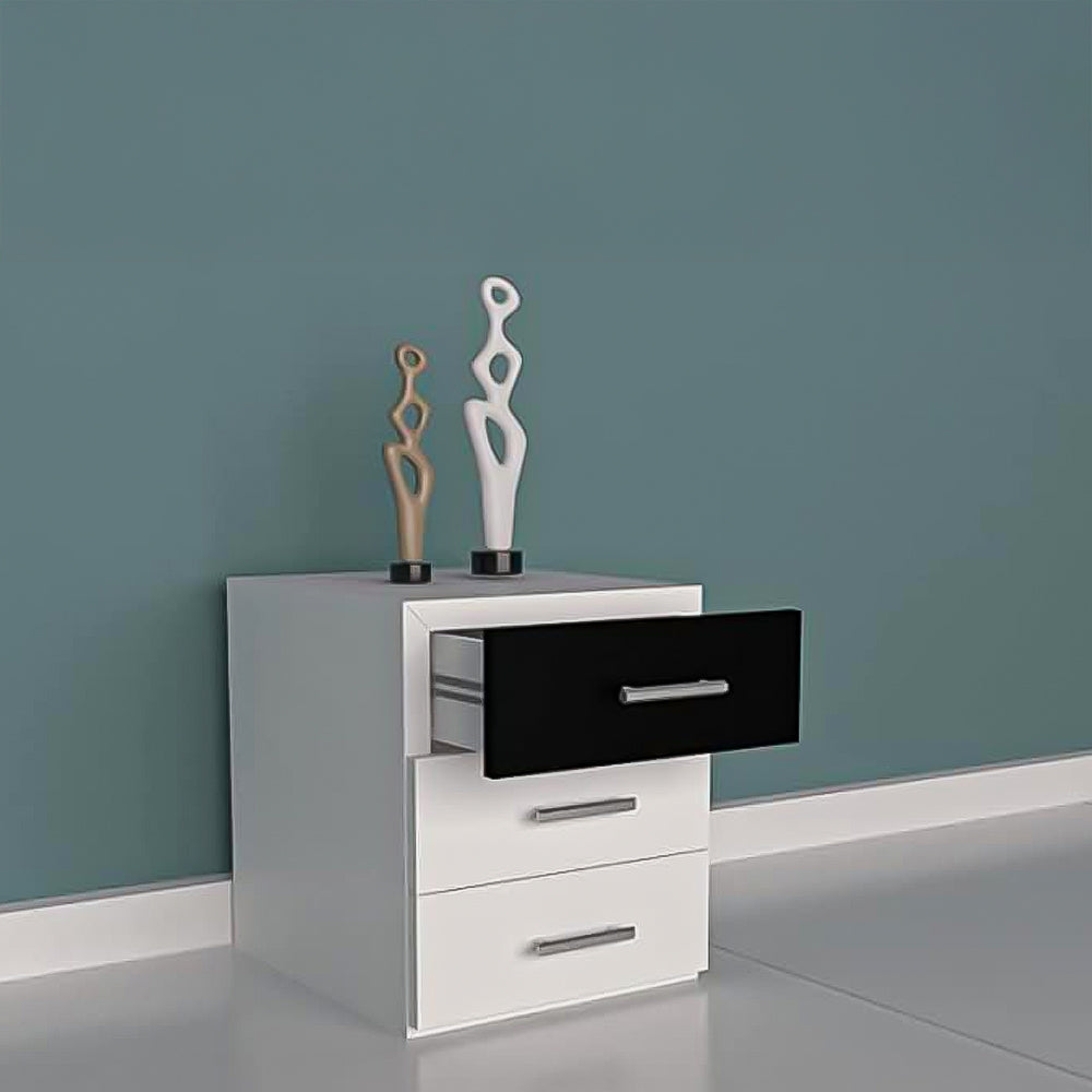 Unit Drawers, 40 × 40 × 50 cm - Black and White - AZ500150