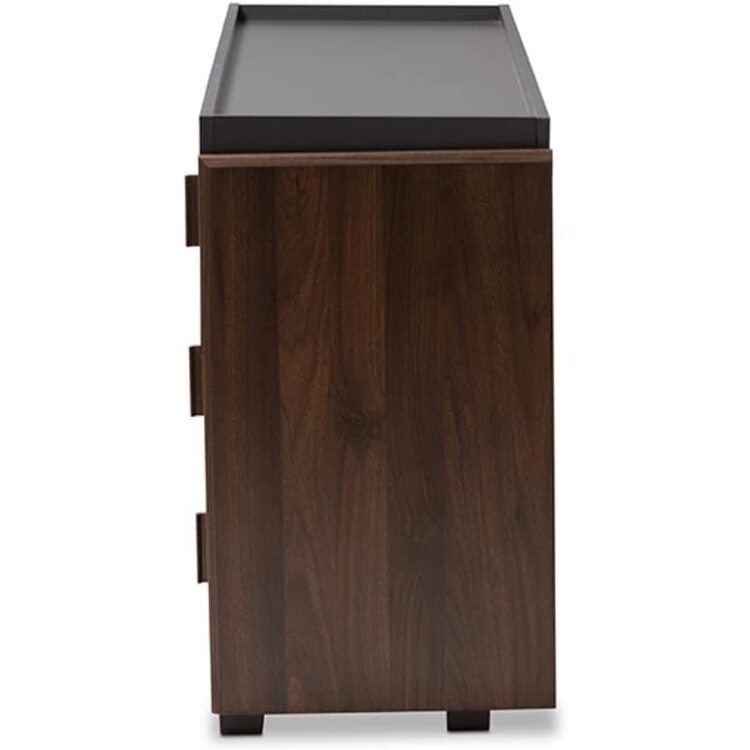 Unit Drawers, 120 × 40 × 80 cm - Black and Wooden - AZ500200