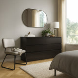 Unit Drawers, 156 × 45 × 78 cm - Black - AZ500220