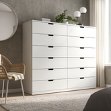 Unit Drawers, 130 × 40 × 120 cm - White - AZ5003