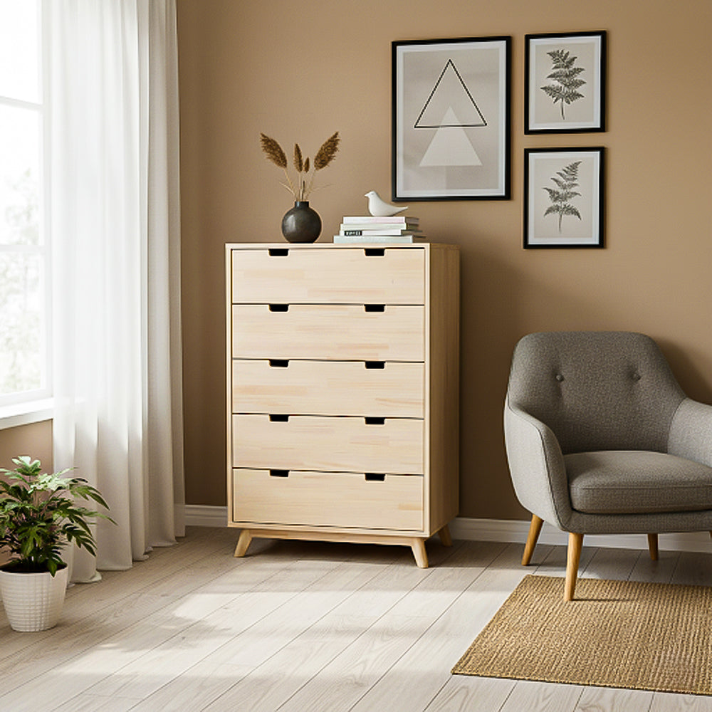 Unit Drawers, 80 × 40 × 110 cm - Wooden - AZ5004