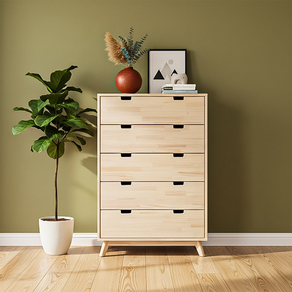 Unit Drawers, 80 × 40 × 110 cm - Wooden - AZ5004